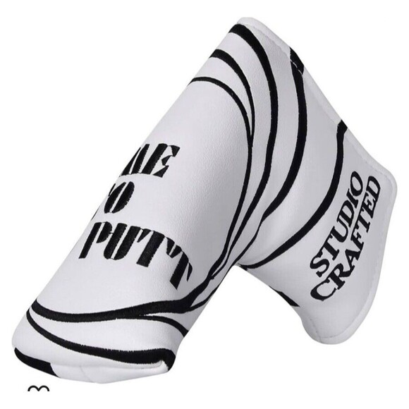 Studio Crafted No Time to Putt Golf Blade Putter Headcover Magnetic Closure New! - Picture 2 of 6